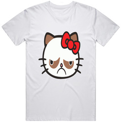 Hello Kitty T Shirt Funny Parody Grumpy Cat Official Unisex Apparel T Shirt