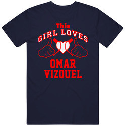 This Girl Loves Omar Vizquel Cleveland Baseball Player Classic T Shirt
