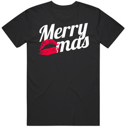 Merry Kiss Mas Funny Sexy Christmas Xmas Holiday T Shirt