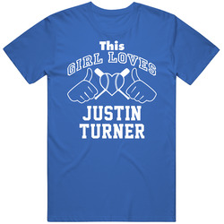 This Girl Loves Justin Turner Los Angeles Baseball Player Classic T Shirt