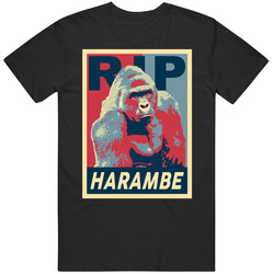 Harambe 2 Bl Black T Shirt
