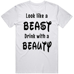 Beast Mens Black Text Updated T Shirt