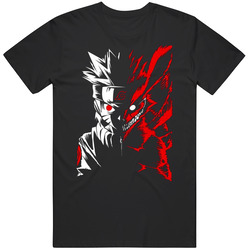 Naurot Shippuden Anime Ninetail Fox Spirit Ninja Graphic T Shirt