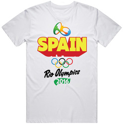 Spain Rio 2016 Summer Olympic Games Sports Fan T Shirt Spain Rio 2016 Summer Olympic Games Sports Fan T Shirt