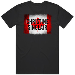 Country Flag Christine Sinclair Canada Football Olympics T Shirt