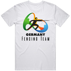Germany Fencing Team Rio 2016 Olympic Event Logo T Shirt