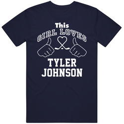 This Girl Loves Tyler Johnson Tampa Bay Hockey Fan Sports T Shirt