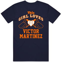 This Girl Loves Victor Martinez Detroit Baseball Player Classic T Shirt