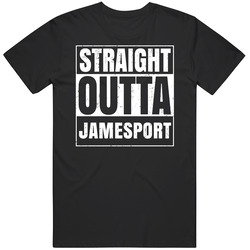 Straight Outta Jamesport Missouri Parody Grunge City Father's Day T Shirt
