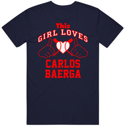 This Girl Loves Carlos Baerga Cleveland Baseball Player Classic T Shirt