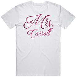 Mrs Carroll Last Name Wedding Marriage Bachelorette Party T Shirt