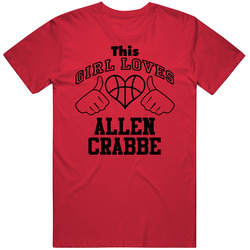 Allen Crabbe This Girl Loves Heart Portland Basketball T Shirt