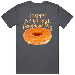 Happy National Doughnut Day Fun Celebration T Shirt