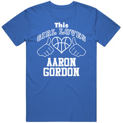 Aaron Gordon This Girl Loves Heart Orlando Basketball T Shirt
