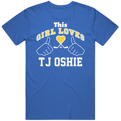 This Girl Loves Tj Oshie St Louis Hockey Fan Sports T Shirt