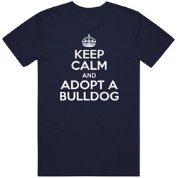 Keep Calm And Adopt Bulldog Rescue Dog T Shirt