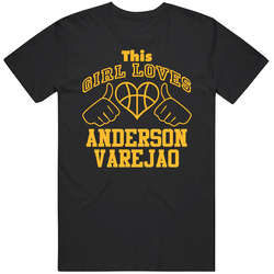 Anderson Varejao This Girl Loves Heart Cleveland Basketball T Shirt