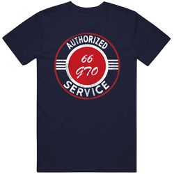 Authorized Service 1966 Gto Distressed Look Dark Cargeek T Shirt