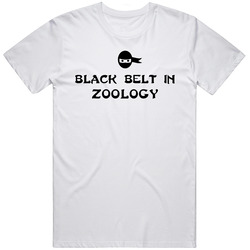 Black Belt In Zoology School Subject T Shirt