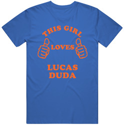 Lucas Duda New York Brooklyn Baseball Sports This Girl Loves T Shirt