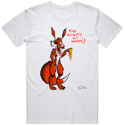 Hot New Mens Fox Pizza 5 Nights At Freddy's Fitted T Shirt