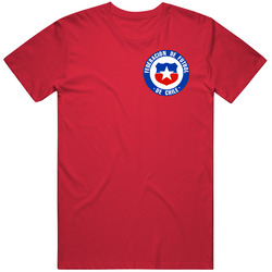 Chile Soccer Futball Team Copa America Cup Jersey Crest Logo Supporter Fan T Shirt