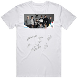 Block B Kcon All Member Sign Kpop T-shirt Tee t shirts T Shirt