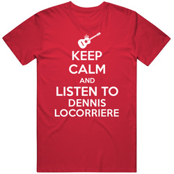 Keep Calm Listen To Dennis Locorriere Legendary Guitarist Bass Guitar Player Fan T Shirt