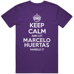Marcelo Huertas Keep Calm Let Player Handle It Los Angeles Basketball T Shirt