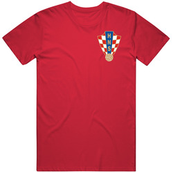 Croatia Soccer Football Team Euro Cup Jersey Crest Logo Supporter Fan T Shirt