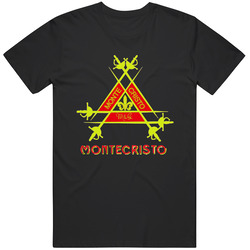 Cuban Cigar Tobacco Montecristo Havana Smoke Logo Label .png T Shirt