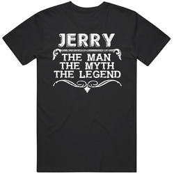 Jerry Man Myth Legend Vintage Grunge Style Cool Name T Shirt