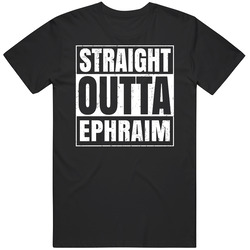 Straight Outta Ephraim Utah City Compton Parody Grunge T Shirt