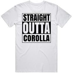 Straight Outta Corolla North Carolina City Compton Parody T Shirt