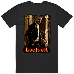 Lucifer Tv Show Morningstar Comic Book Art Black T Shirt Lucifer Tv Show Morningstar Comic Book Art Black T Shirt