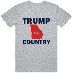 Donald Trump Country President T Shirt Grey Georgia T Shirt