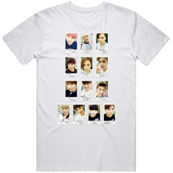 Seventeen printed signed t-shirt kpop photocard boys be cd dvd album vernon kcon T Shirt