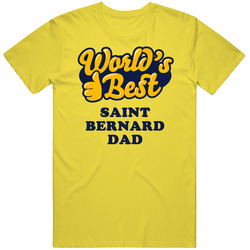 World's Best Saint Bernard Dad Dog T Shirt