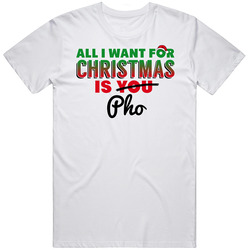All I Want For Christmas Is Pho Favorite Food Holiday Gift T Shirt