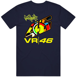 Vr46 Number Signature  Man T Shirt