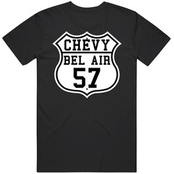 Highway Route 1957 Bel Air Classic Car T Shirt