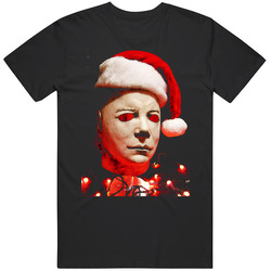 Michael Myers Christmas Holiday Halloween Movie Black T Shirt Michael Myers Christmas Holiday Halloween Movie Black T Shirt