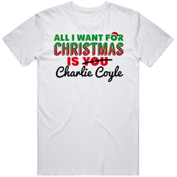 All I Want For Christmas Is Charlie Coyle Minnesota Hockey Fan T Shirt