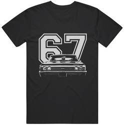 1967 Chevelle Grill Year Dark T Shirt
