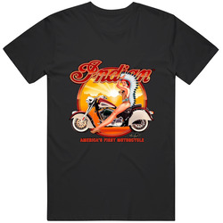 Vintage Indian Motorcycle Logo T Shirt