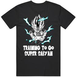 Training T G Saiyan Vegeta Black T Shirt