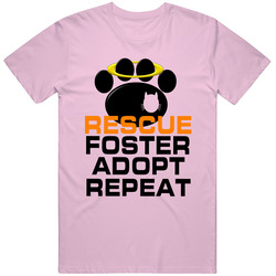 Cat Print Rescue Foster Adopt T Shirt