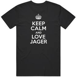 Jager Keep Calm And Love Parody Custom Name T Shirt