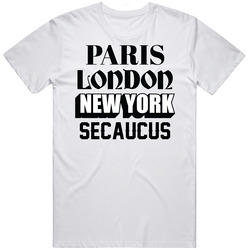 Secaucus Paris London Custom City World Travel Unisex T Shirt