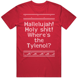 Where's The Tylenol National Lampoons Christmas Vacation Quote Clark Knit T Shirt